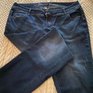 Avenue Dark Blue Skinny Jeans